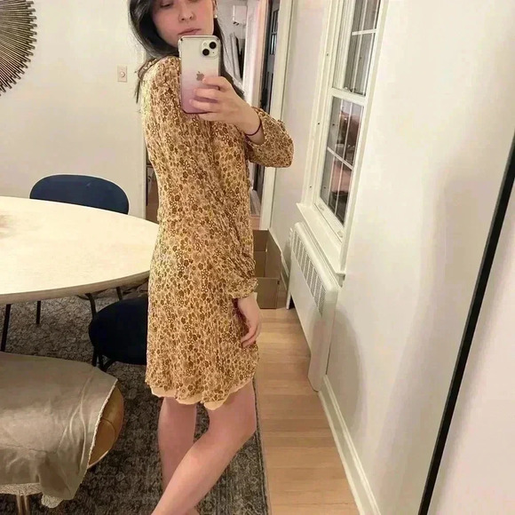 SCOTCH & SODA floral flowy ruffle mini dress size S sundress date night - Picture 7 of 7